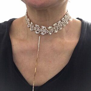 Rhinestone Choker Necklace